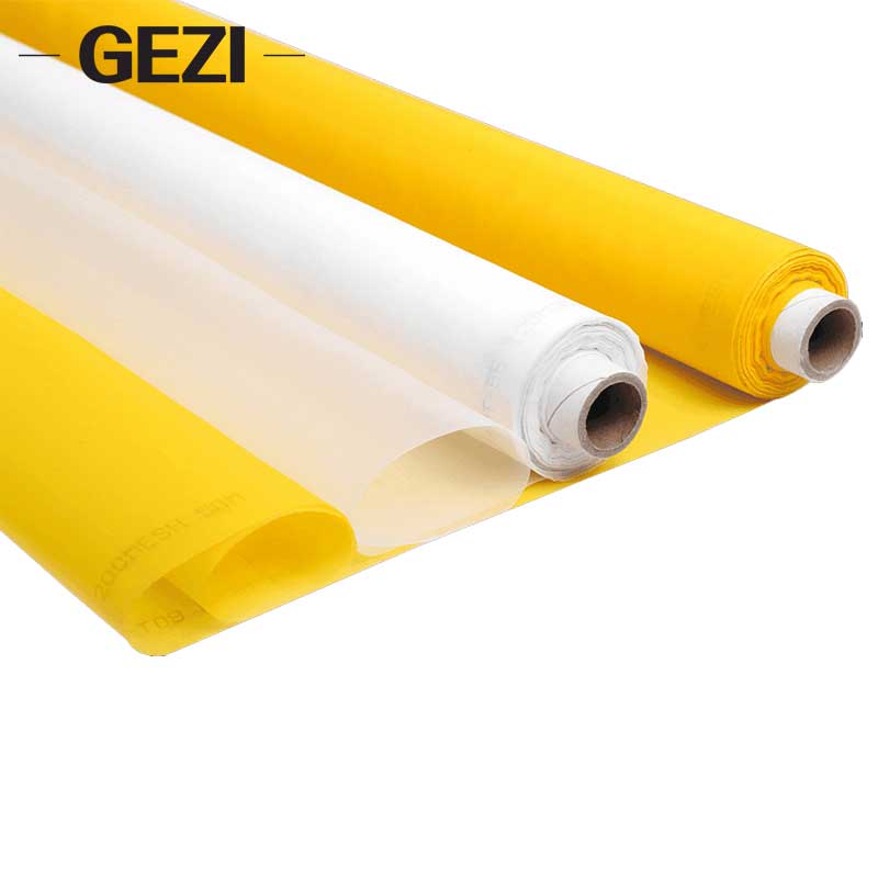 Yellow Durable Silk Screen Printing Mesh Fabric High Tension Mesh Making Ink Supplies